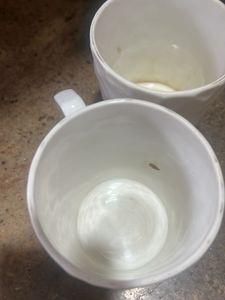 White Textured Mug