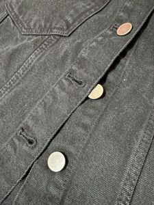 Black Denim Mini Skirt