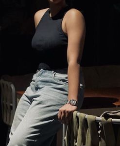Decathlon Black Crop Top