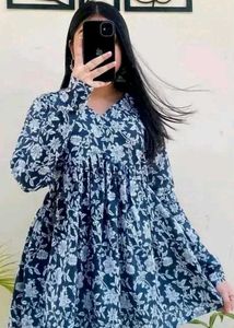 Floral Print Kurta