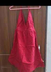 Red Halter Dress