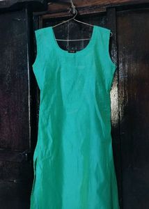 Sea Green Glass Work Embroidery Pretty Dress