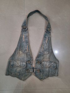 Demin Waist Coat.. free size