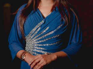 Elegant Blue Ethnic Gown