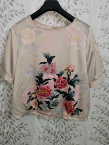 Floral Print Short Sleeve Tshirt
