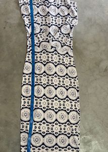 Vintage Circle Print Sheath Dress