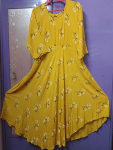 Rayon Floral Long Frock
