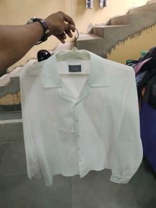 White Camp Collar Shirt✅✅