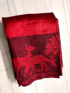 Brand New Beautiful Red Saree