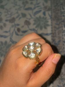 Kundan Statement Ring