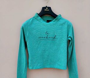Women Sea Green Top