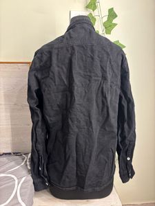 Vintage Black Button-Down Shirt