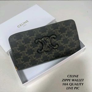 CELINE ZIPPER WALLET 10AA QUALITY WITH BOX