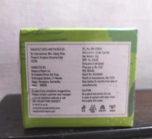 Zivame Green Tea Spritzer Under Eye Gel