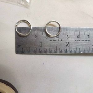 925 Silver Big Size Earings, बाली. 1 Pair