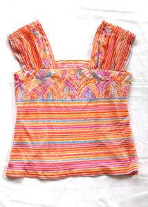 Floral Stripe Cami Top