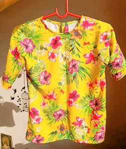 Yellow Floral Top