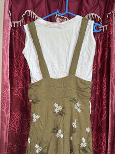 White and green dress (frock)