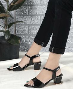 Chic Black Block Heels