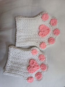 Crochet Cat Paw Gloves