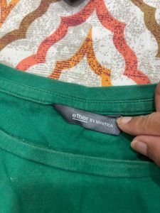 Tees- Green &amp; White Striped Tee