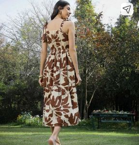 Floral Print Tie Strap Sundress