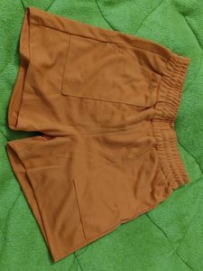 Orange Casual Shorts