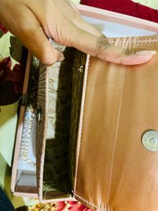 Sparkling Pink Clutch party wear new wdt tag