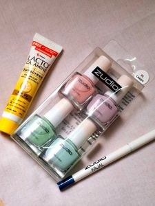 Zudio Nail Polish Bundle + Kajal &amp; Sunscreen