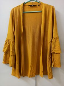 Women&#39;s Mustard Color Cardigan