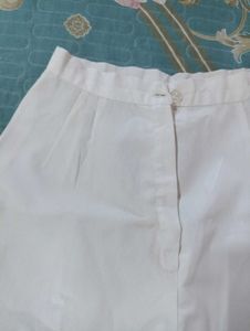 White High-Waisted Shorts