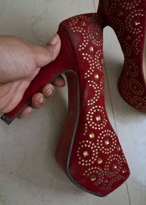 Red Platform High Heels