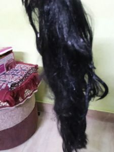 Hair Wig Black Colour With Layer Cut