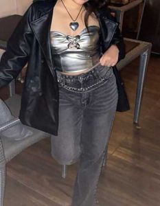 Edgy Metallic Top (Stylecast)