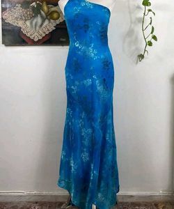 Blue Floral Maxi Dress
