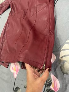 Burgundy Leather Jacket