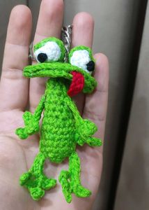 Crochet Frog Keychain