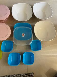 Set Of Containers And Glasses