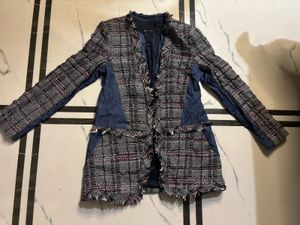 Unique Tweed &amp; Denim Jacket