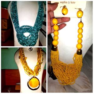 Combo of three Necklace & Earring Set