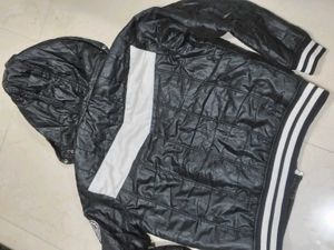 Stylish Black Quilted Hooded Jacket