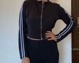 Black Zipper Top