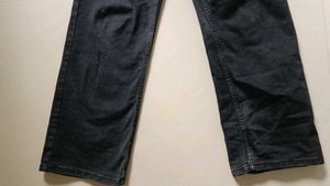 Tokyo Talkies Flared Mid Rise Black Jeans