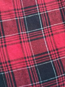 Cute Red Checkerd Round Top