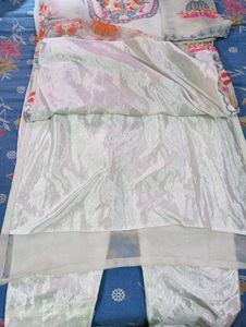 Beautiful Embroidery Off white Suit