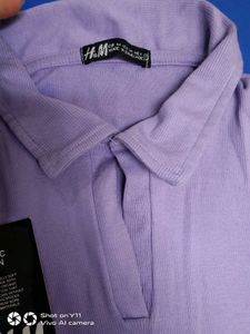 H&amp;M Purple Polo Shirt