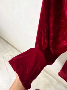 New Unused Velvet Plazo