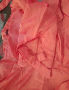 Floral Pink Full Length Anarkali Frock