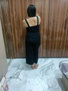 Black Spaghetti Strap Jumpsuit