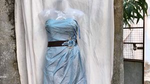 112311. Elegant Blue Party Dress